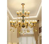 LXYST Lamp, Crystal Chandeliers Home Decoration Luxury Candle Pendants Living Room Indoor Lamp, LED Chandelier,Ceiling Lighting Heads Chandelier