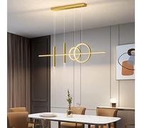 LXYST Led Light Chandelier Dimmable, Hanging Dining Kitchen Living Room Ceiling Lights with Remote Control Bedroom Office Spotlight Lamp Fixture/D/100Cm