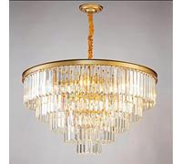 LXYST Led Liviroom Lights E14 Round Sembedded Water Drop Hangilights Corridor Bedroom Energy Class, Chandelier(80Cm 5 Layers)