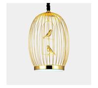 LXYST LED Pendant Light Gold Iron Birdcage Compatible with Dining Room Bedroom Restaurant Bar Decor,