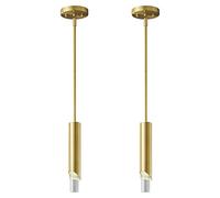 LXYST LIANGMH Pendent Lights in Black Light Bedside Table Small Chandelier, Metal Rod Ceiling Pendant for Kitchen Island Bedroom Restaurant Bar (3-Pack) (Color