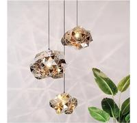 LXYST Light Crystal Chandelier Chandeliers Window Clothing Lighting Shop Decorative Lights Bedside - Stainless Steel Bar Art (Color 3Ahead Long Plate)