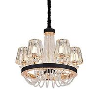 LXYST Light Crystal Chandelier K9 Candle Pendant Lighting Living Room Ceiling Lights Compatible with Dining Bedroom Hallway Entry -6