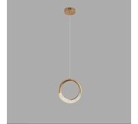 LXYST Luxury Circular Chandelier Living Room Loft Staircase Earring Hanging Lamps Indoor Decorative fixtures, Lighting
