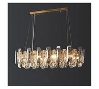 LXYST Luxury Crystal Pendant Living Dining Room Decor Chandeliers Bedroom Hanging Light Suspended (3 Lights Changeable,B-L90cm)