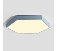 LXYST Metal Hexagon Flush Mount Fixture Three-Color Dimming Toning Energy Ceiling Lamp Saving Flat Light Easy Installation Interior Pendant Light,for Living Room