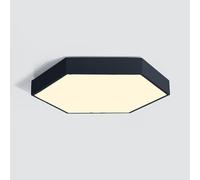 LXYST Metal Hexagon Flush Mount Fixture Three-Color Dimming Toning Energy Ceiling Lamp Saving Flat Light Easy Installation Interior Pendant Light,for Living Room