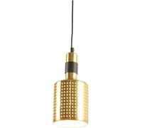 LXYST Microphone Shape Hanging Lamp Creativity Pendant Lights with Glass and Iron Shade 1 Light Chandelier Lighting Fixtures,for Living Room