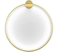 LXYST Mid-Century Circle Lamp Round Indoor Sconces Ring Wall Mounted Lighting Fixture,s,Gold White Light-50CM