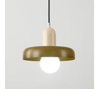 LXYST Mid Century Light Kitchen Island Over Sink White Orange Green Glass Vintage Farmhouse Industrial Chandelier for Dining Room Table Bedroom Bathroom Restaurant Bar Cafe/Green/Beig