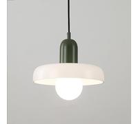 LXYST Mid Century Light Kitchen Island Over Sink White Orange Green Glass Vintage Farmhouse Industrial Chandelier for Dining Room Table Bedroom Bathroom Restaurant Bar Cafe/White/Gree