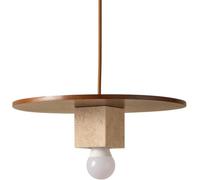 LXYST Mid Century Yellow Travertine Bedside Light Nordic Creativity Room Lamp Japanese Style Kitchen Island Hanging Wire Chandelier for Bar Counter Dining Table