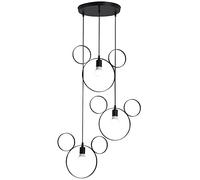 LXYST Minimalist Cartoon Pendant Light for Dining Room & Kids Room Décor with Cute Mouse Head - Metal Iron Hanging Fixture