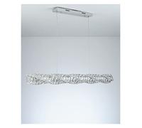 LXYST Minimalist Crystal Chandelier - Round Luxury Light for Living Room & Restaurants Size: L80cm x H80cm Elegant Home Decor Fixture