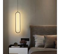 LXYST Minimalist Nordic Long Pendant Lamp, Hanging for Bedroom, Bedside, Dining Room, Kitchen Island Chandelier Decoration(Warm Light)