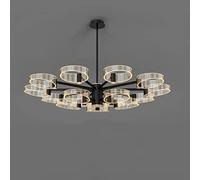 LXYST, Minimalist Ring Pendant Lighting, with Remote Control Stepless Dimming Dining Bedroom Living Room Ceiling Lamp,A-150W