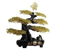 LXYST Money Crystal Bonsai Good, Reiki Balancing Ornament, Home Wealth Prosperity Table Decoration Feng Shui Gem Tree