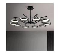 LXYST Nordic Bedroom Decor Pendant Lamp Lights Indoor Chandelier Chandeliers Ceiling Lamps for Living Room Decor(RC Remote dimming,10 Heads)