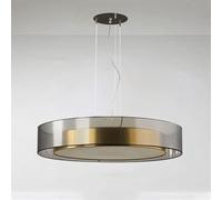 LXYST Nordic Creativity Smoke Grey Glass Table Ceiling Chandeliers Mid Century Circular Living Hanging Lamp Industriald Kitchen Island Chandelier for Dining Room Bedroom