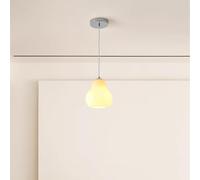 LXYST Nordic Minimalism Farmhouse Decoration Pear Glass Chandelier French Medieval Dining Table Restaurant Bar Lighting Kitchen Island Creative Net Red Ceiling Hanging Lamp Fixtures/1Light