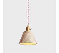 LXYST Nordic Pendant Light Natural Stone Hanging Lamp Small Chandelier Ceiling Lighting Fixture Single Head Kitchen Island Lights Suspended Lamps for Dining Room Bedroo