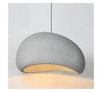 LXYST Nordic Style LED Chandelier Living Dining Room Home Decoration Light Bedroom Attic Chandelier(B - Grey,D60 x H150cm)