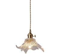 LXYST Pendant Kitchen Island Clear Glass Linear Barn Hanging Light Compatible with Cluster Ceiling Lighting Fixture, Chandelier