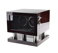 LXYST Piano Painted Automatic for Watches 5 Modes ANS Mute Motor Box with LED Light Contains Pillow (E) Watch Winder