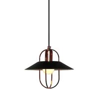 LXYST Retro Industrial Style Pendant Creative Flying Saucer-Shaped Wrought Iron Chandelier, E27 Light Source Single-Head Hanging Lamp, Bar Decorated Ceiling Lighting