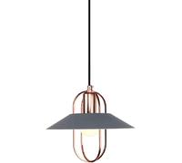 LXYST Retro Industrial Style Pendant Creative Flying Saucer-Shaped Wrought Iron Chandelier, E27 Light Source Single-Head Hanging Lamp, Bar Decorated Ceiling Lighting