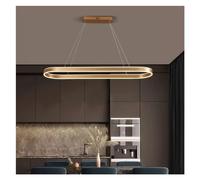 LXYST Ring Led Pendant Lamps Dimmable Compatible with Kitchen Office Table Dining Room Chandelier Minimalist Lighting Lustres Fixture, Decor