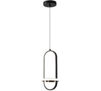 LXYST Ring Pendant LED All Copper Lamp Indoor Three-Color Dimming Hanging Light Fixtures with Acrylic Lampshade, Ceiling Chandelier