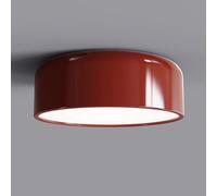 LXYST Round Light Led Flush Mount Lamp 13.8″ Hallway Lighting Fixture, 36W 6000K Close to Ceiling Lights Circle Lamps for Entryway Bedroom Kitchen/Red