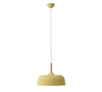 LXYST Semi Flush Mount Chandelier Danish Pendant Light Nordic Color Industrial Hanging Lamp Retro Farmhouse Ceiling Fixtures Restaurant Dining Room Bedroom Kitchen Bar(Color:Yellow,Size: