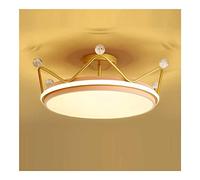 LXYST Semi-Recessed Round Creative Crown Modeling Lamp Led Dimmable Lighting for Bedroom Hallway Entryway Kitchen Ceiling Lamps/Rosa/23.6In(Tricolor Light)