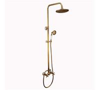 LXYST Set Wall Mounted Hand Spray and Head Compatible with Bathroom Renovation Thermostatic Bathtub Shower Faucet(Color: Brass, Size