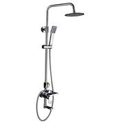 LXYST Shower Set, All Copper Main Body, Multifunctional Water Outlet, Square,The Classic Circular Flow Temperature Displayquality Assurance of, and Ancien