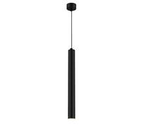 LXYST Single Cylinder Lantern, Aluminum Scandinavian Black Ceiling Pendant Light, Long Tube Chandelier(Neut
