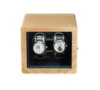 LXYST Solid Anti-Magnetic, Vertical Winding, Stop When Opening, Shaker, Ultra-Quiet Motor, (Wood Color for 2 Watches) Watch Winder