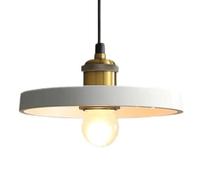 LXYST Source Hanging Light Creative Flying Saucer-Shaped Minimalist Metal Pendant Lamp - Nordic Personality Chandelier for Restaurant Cafe Corridor Decorative Fixtures(Grey)