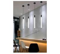 LXYST Staircase Chandeliers Lighting for The Living Room Will Ceiling Fixture Glass Hanging Lamp Pendant (Warm Light Black,1 Head)
