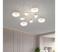 LXYST Style Pendant Light Fixtures Stained Glass Hanging Ceiling Lamp Brass Pastoral Single Suspension Lights for Restaurant Hallway Kitchen Island Lighting A,White-120cm