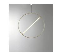 LXYST Suspension Lamp Post- Luxury Ring Living Room Cafe Designer Bedroom Gold Pendant Light,s,One Color-40cm