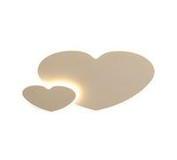 LXYST Sweet Love Heart-Shaped Acrylic Ceiling Light - Stylish Home Solution for Living Room, Bedroom, and Corridors
