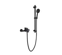 LXYST System,Shower Faucet Set,Wall Mounted Set,Double-Function Shower Trim Kit,Black