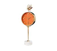 LXYST Table Fashionable Light Luxury Living Room Decoration Desktop Creative Metal Silent Swan Ornaments Desk Clock