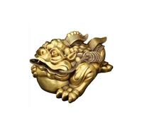 LXYST Table Feng Shui Money Frog Statue Office House Warming Coin Lucky Chinese Charm for Prosperity Home Buddha Decoration (Size : L)