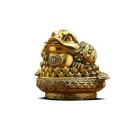 LXYST Table Feng Shui Wealth Traditional Money Lucky Frog Statue Good Luck Sculpture Prosperity Home Buddha Decoration (Size : L)