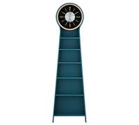 LXYST Table Floor Living Room Minimalist Shelf Bookshelf Home Ornaments Desk Clock (Color Bigblue Mug, Size 1)