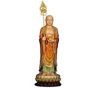 LXYST Table Home Buddhist Hall Feng Shui Pure Copper Ornament Standing Statue Living Room Offering Tai Gu CAI Buddha Decoration(XL)